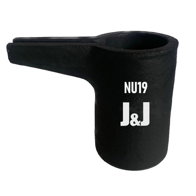 Design Flexibility Heat Resistance Metal Saving Metal Melting Silicon Carbide Graphite Crucible With Pouring Nozzle