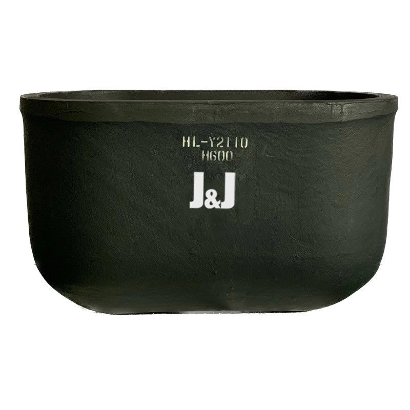 Silicon Carbide Graphite Oval Type Crucible