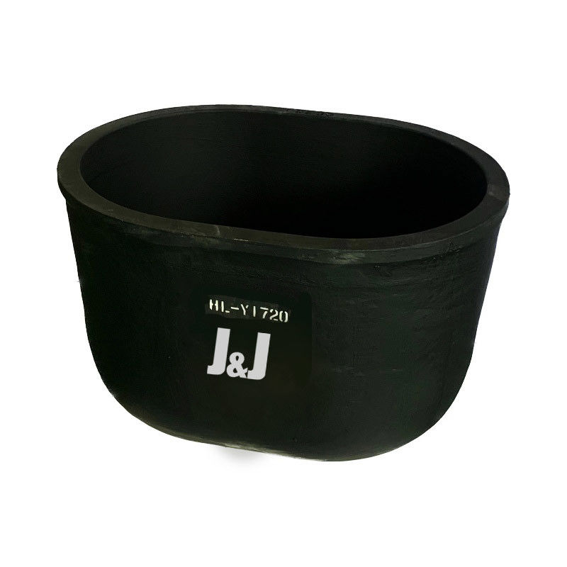 Chemical Resistance Oval Type Crucible Isostatic Pressing Silicon Carbide Crucible