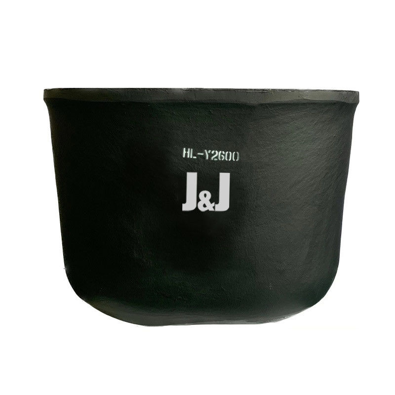 Silicon Carbide Graphite Oval Type Crucible Metal Melting Oxidation Chemical Resistance