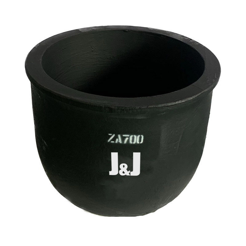 Low Slag Adherence Silicon Carbide Graphite Conventional Circular Type Crucible