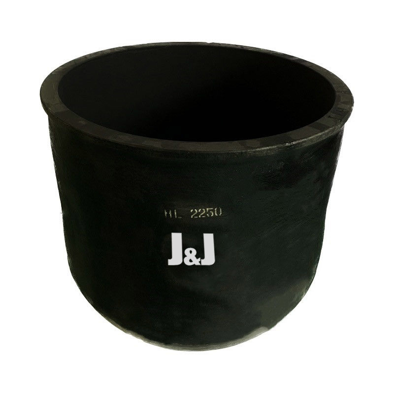 Circular Type Silicon Carbide Graphite Crucible For Metal Melting Corrosion Resistance