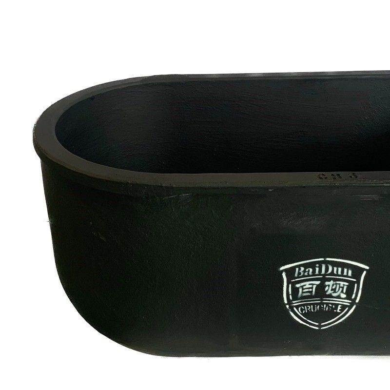 15.5kg Capacity Crucible Melting Pot Oval Type With Thermal Shock Resistance