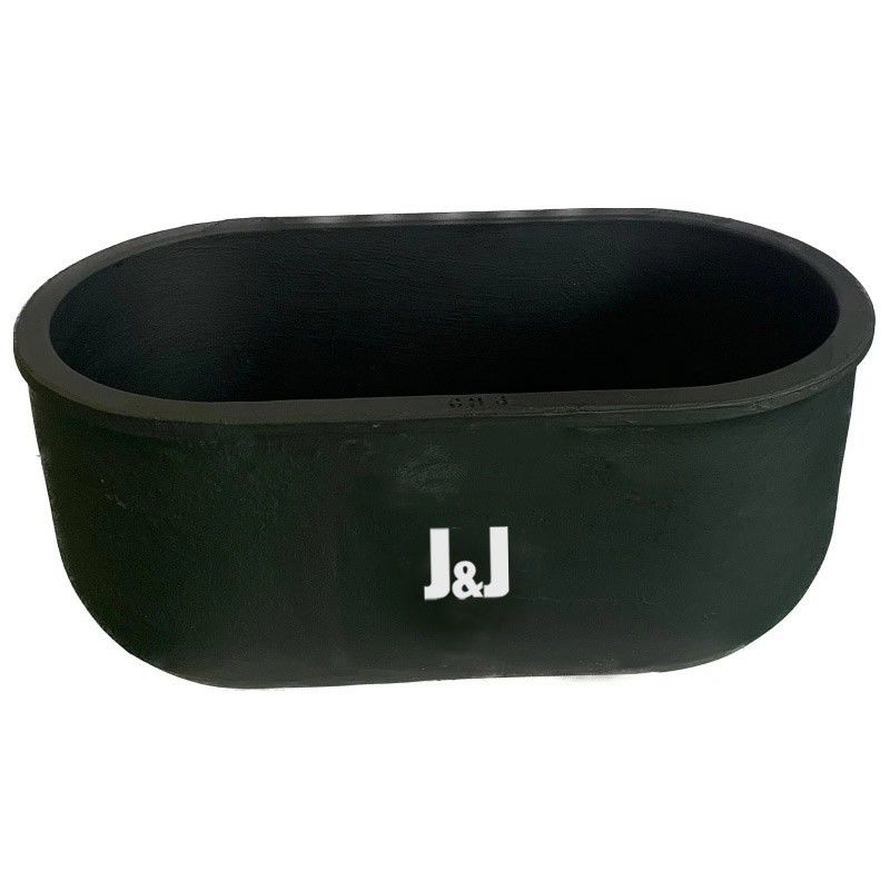 Black Graphite Crucible Additions Equipment Non Closure Type