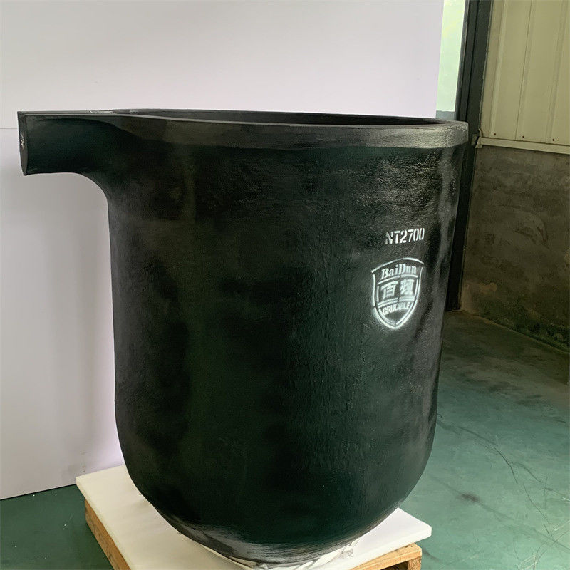Silicon Carbide Graphite and Clay Graphite Crucible with Pouring Nozzle for Durability and Efficiency in Metal Casting Operations