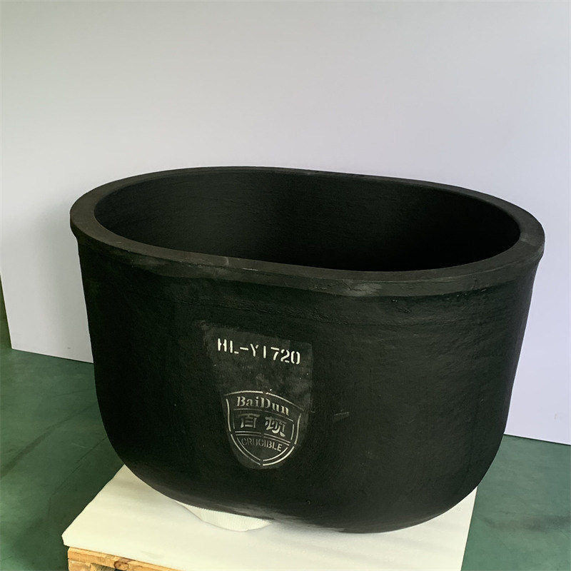 Ceramic Crucible Chemical Resistance Oval Type Crucible Isostatic Pressing Silicon Carbide Crucible