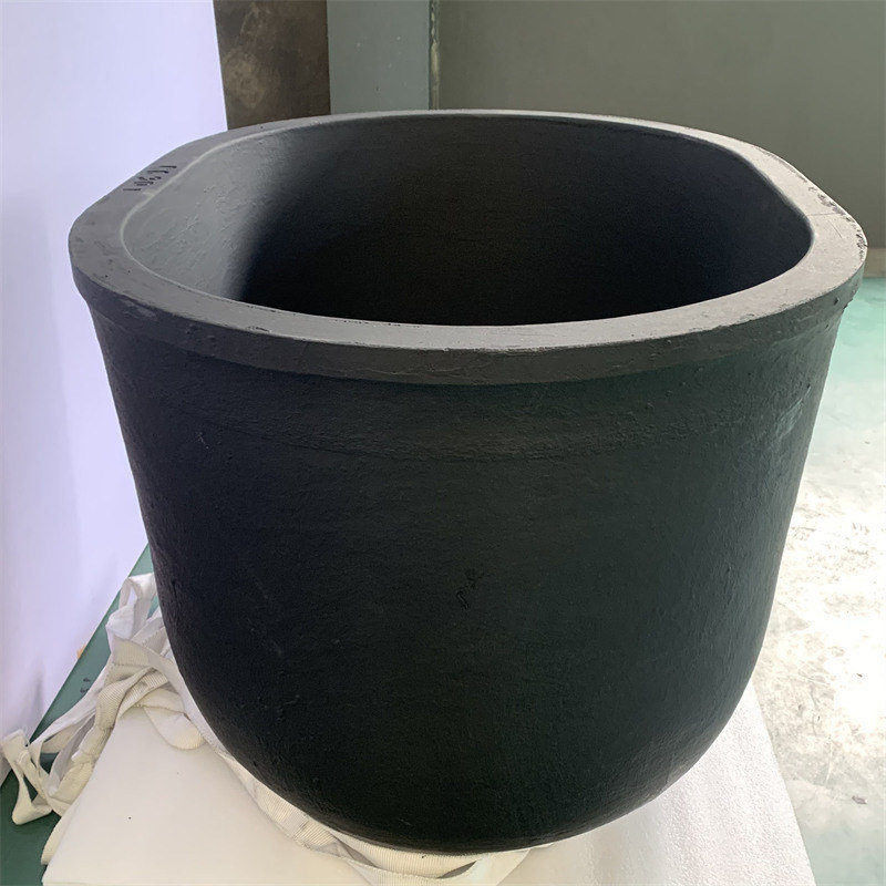 Good Thermal Conductivity Chemical Stability Oval Type Crucible Metal Melting Silicon Carbide Graphite Crucible