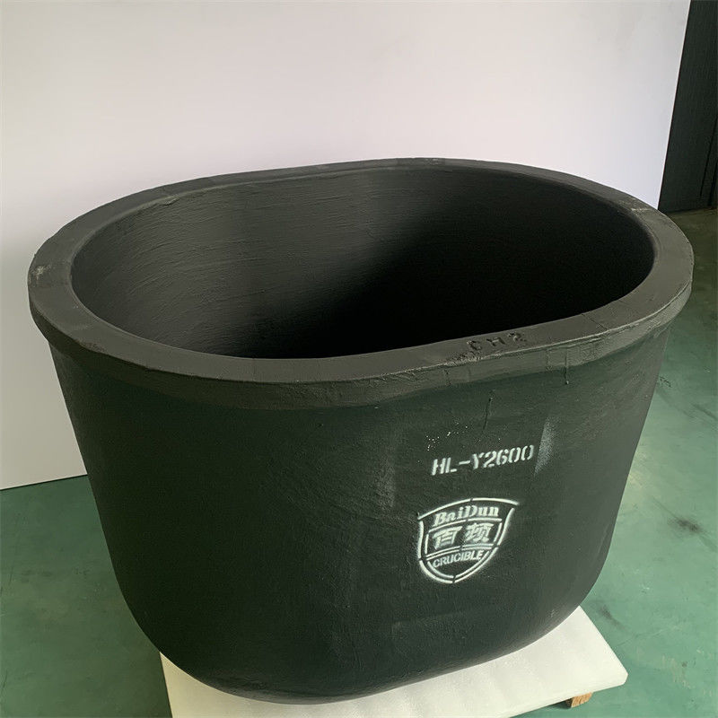 Graphite Materials Thermal Expansion Coefficients Metal Melting Silicon Carbide Graphite Oval Type Crucible