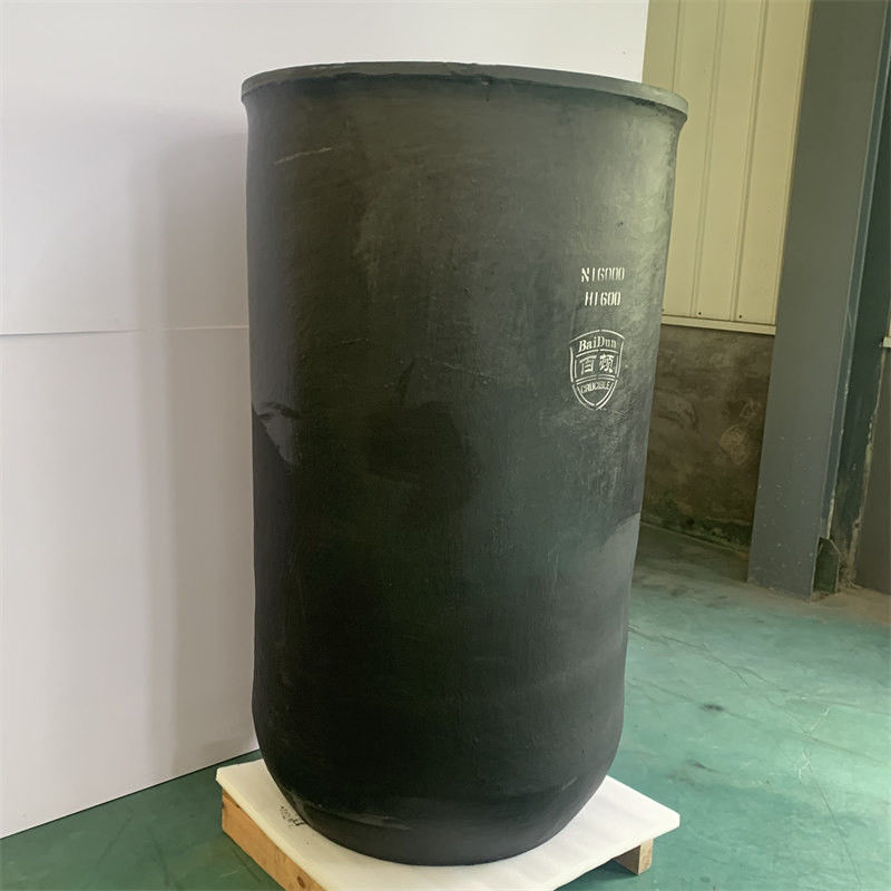 High Temp SiC Graphite Crucible 1600°C Metal Melting - 10" Dia Thermal Shock Resistant
