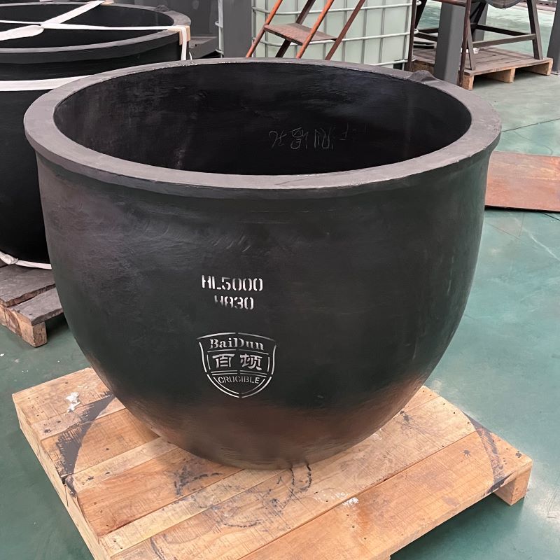 High Temperature Resistance Silicon Carbide Graphite Crucible for Melting Aluminum 5-1800kg Long Lasting Performance