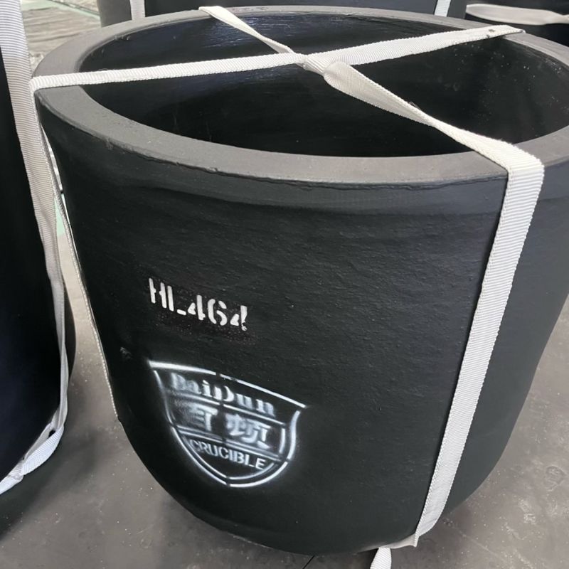 Vitrified Glazed Surface Graphite Clay Crucible for Anti-Erosion Non-Ferrous Metal Casting